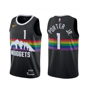 Denver Nuggets #1 Michael Porter Jr. City Black Jersey