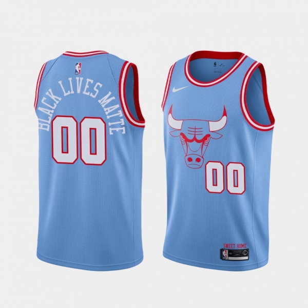 Custom Bulls BLM Jersey 2020 Social Justice City