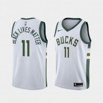 Brook Lopez Bucks Social Justice BLM 2020 Jersey Association