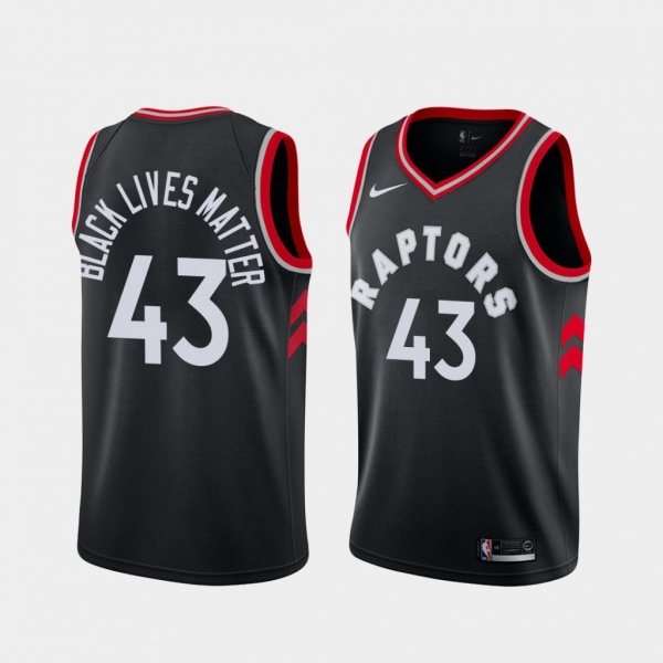 Pascal Siakam Raptors Social Justice BLM 2020 Jersey Statement