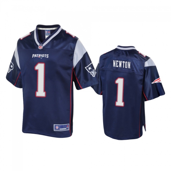 New England Patriots Cam Newton Navy Pro Line Jersey