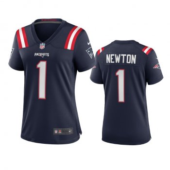 Women's New England Patriots Cam Newton Navy Game Jersey