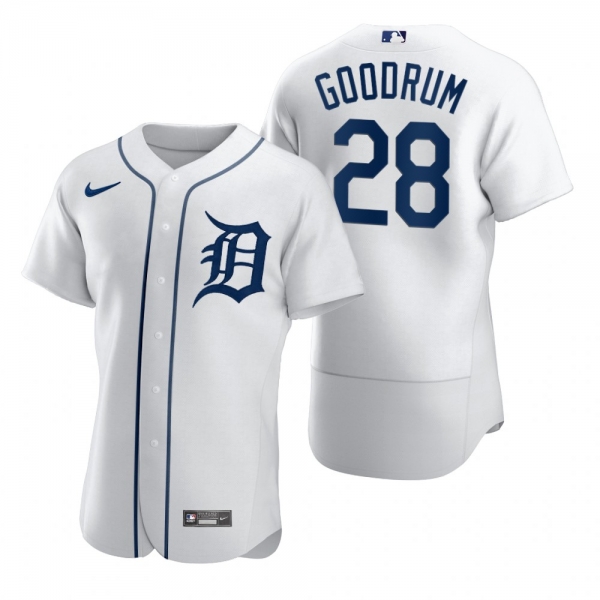 Men's Detroit Tigers Niko Goodrum Nike White 2020 Authentic Jersey