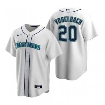 Men's Seattle Mariners Daniel Vogelbach Nike White Replica Home Jersey