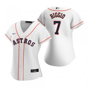 Women's Houston Astros Craig Biggio Nike White 2020 Replica Home Jersey