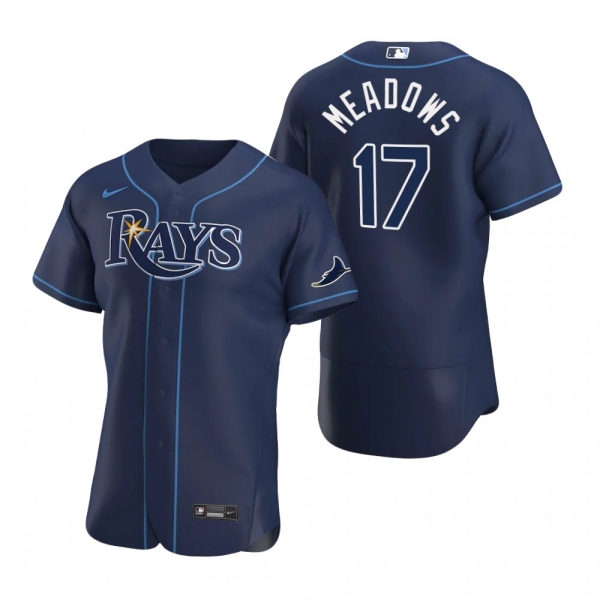 Men's Tampa Bay Rays Austin Meadows Navy Authentic 2020 Alternate Jersey