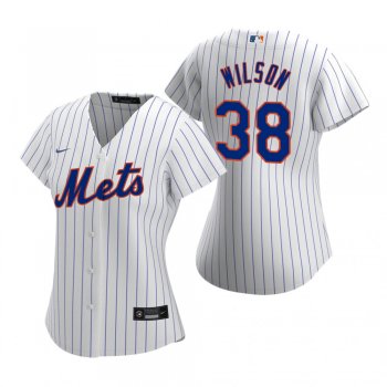 Women's New York Mets Justin Wilson Nike White 2020 Replica Home Jersey