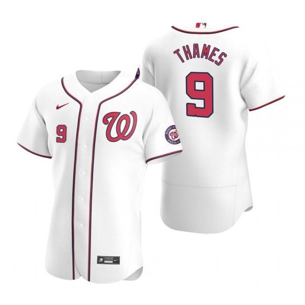 Men's Washington Nationals Eric Thames White Authentic 2020 Home Jersey