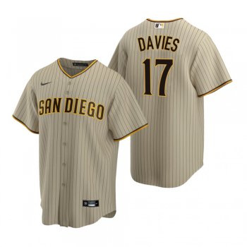 Men's San Diego Padres Zach Davies Nike Sand Brown 2020 Replica Alternate Jersey