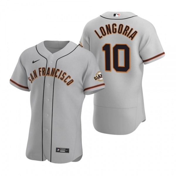 Men's San Francisco Giants Evan Longoria Nike Gray Authentic 2020 Road Jersey