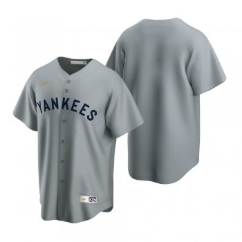 Men's New York Yankees Nike Gray Cooperstown Collection Road Jersey