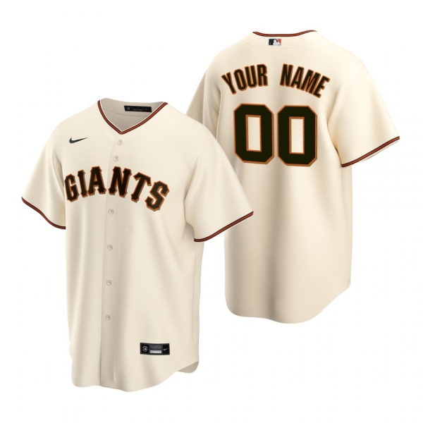 San Francisco Giants Custom Nike Cream Replica Home Jersey