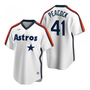 Men's Houston Astros Brad Peacock Nike White Cooperstown Collection Home Jersey