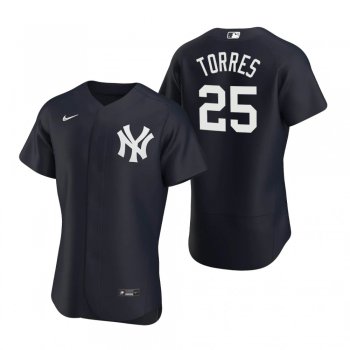 Men's New York Yankees Gleyber Torres Nike Navy Authentic 2020 Alternate Jersey