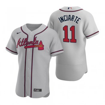 Men's Atlanta Braves Ender Inciarte Nike Gray Authentic 2020 Road Jersey