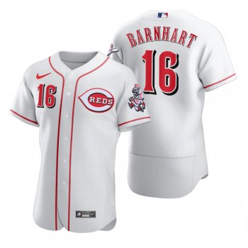 Men's Cincinnati Reds Tucker Barnhart Nike White 2020 Authentic Jersey