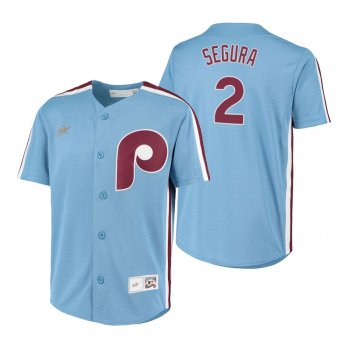 Youth Philadelphia Phillies Jean Segura Nike Light Blue Cooperstown Collection Road Jersey