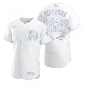 Men's Jackie Robinson Chicago Cubs White Award Collection Retired Jersey