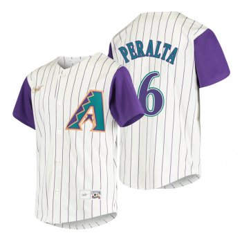 Youth Arizona Diamondbacks David Peralta Nike Cream 2020 Cooperstown Collection Alternate Jersey