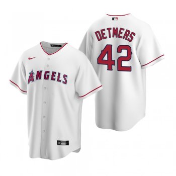 Men's Los Angeles Angels Reid Detmers White 2020 MLB Draft Replica Home Jersey