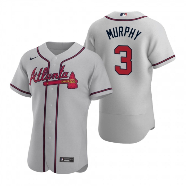 Men's Atlanta Braves Dale Murphy Nike Gray Authentic 2020 Road Jersey