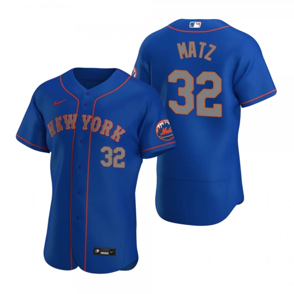 Men's New York Mets Steven Matz Nike Royal Authentic 2020 Alternate Jersey