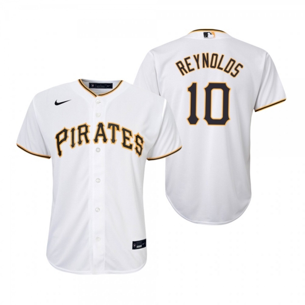 Youth Pittsburgh Pirates Bryan Reynolds Nike White Replica Home Jersey