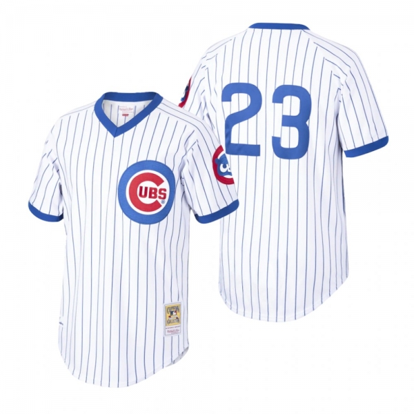 Men's Chicago Cubs Ryne Sandberg White Cooperstown Collection Authentic Jersey