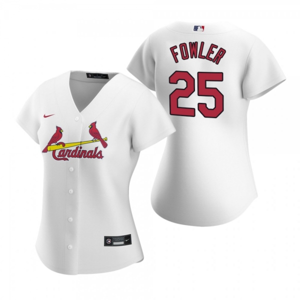 Women's St. Louis Cardinals Dexter Fowler Nike White 2020 Replica Home Jersey