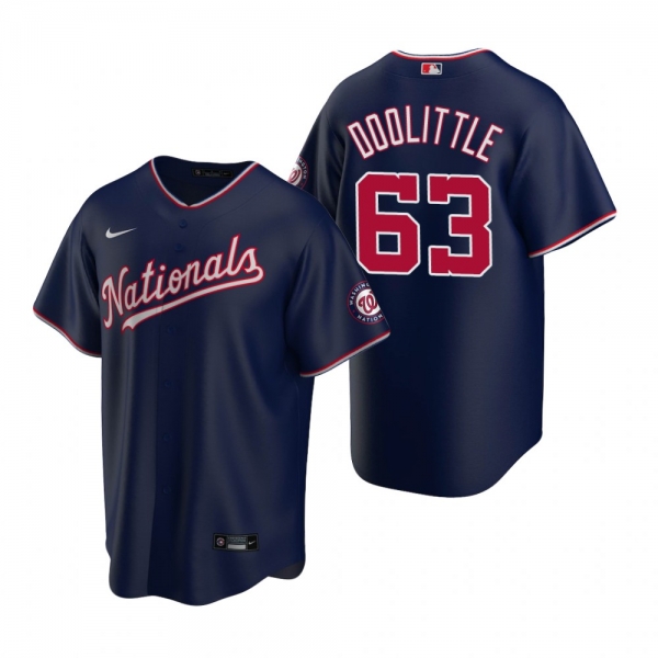 Men's Washington Nationals Sean Doolittle Nike Navy 2020 Replica Alternate Jersey