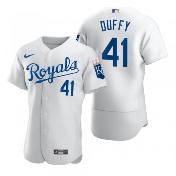 Men's Kansas City Royals Danny Duffy Nike White 2020 Authentic Jersey