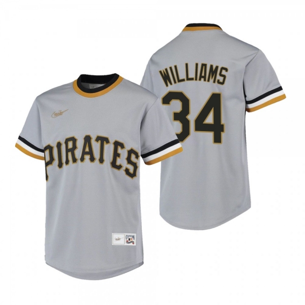 Youth Pittsburgh Pirates Trevor Williams Nike Gray Cooperstown Collection Road Jersey