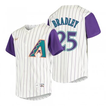 Youth Arizona Diamondbacks Archie Bradley Nike Cream 2020 Cooperstown Collection Alternate Jersey