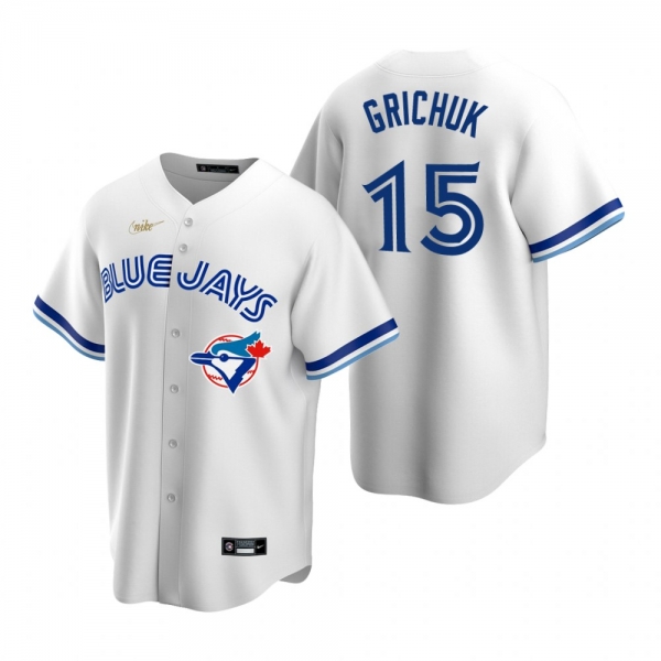 Men's Toronto Blue Jays Randal Grichuk Nike White Cooperstown Collection Home Jersey