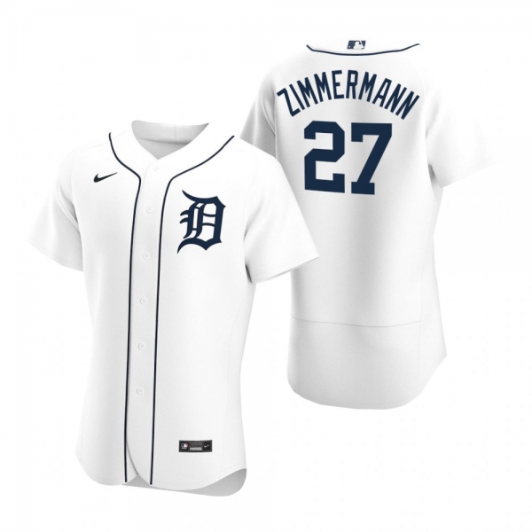 Men's Detroit Tigers Jordan Zimmermann Nike White Authentic 2020 Home Jersey