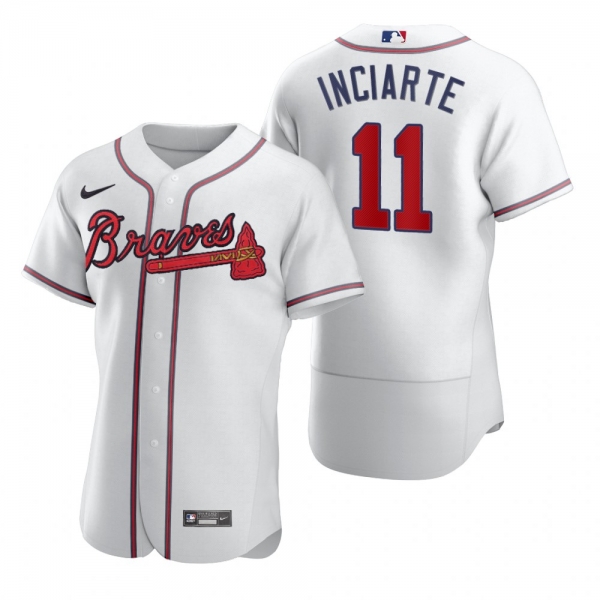 Men's Atlanta Braves Ender Inciarte Nike White 2020 Authentic Jersey