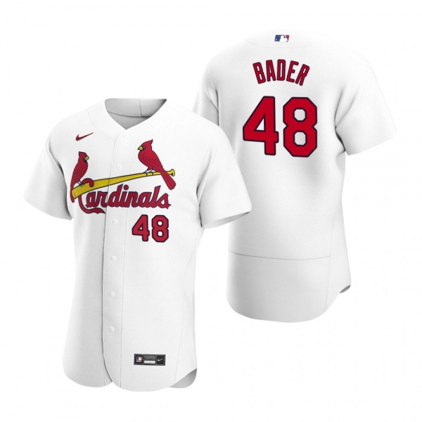 Men's St. Louis Cardinals Harrison Bader White 2020 Home Authentic Player Jersey