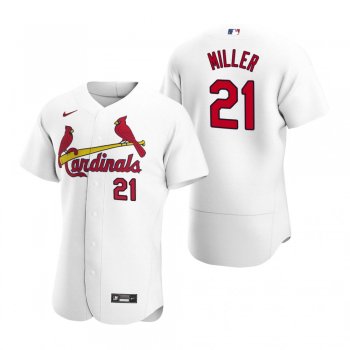 Men's St. Louis Cardinals Andrew Miller White 2020 Home Authentic Player Jersey