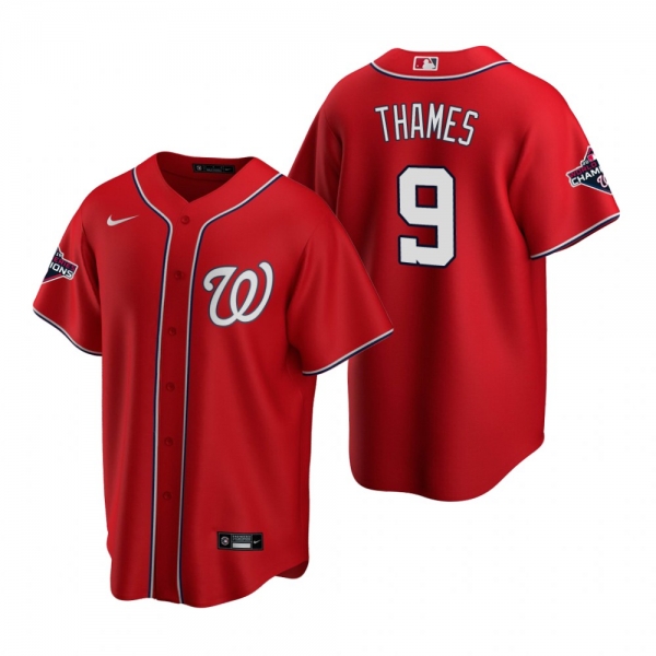 Men's Washington Nationals Eric Thames Nike Red 2019 World Series Champions Replica Jersey