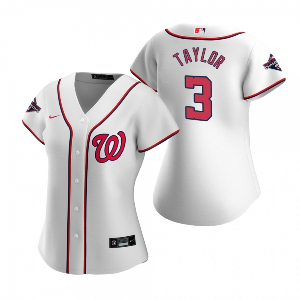 Women's Washington Nationals Michael A. Taylor Nike White 2019 World Series Champions Replica Jersey