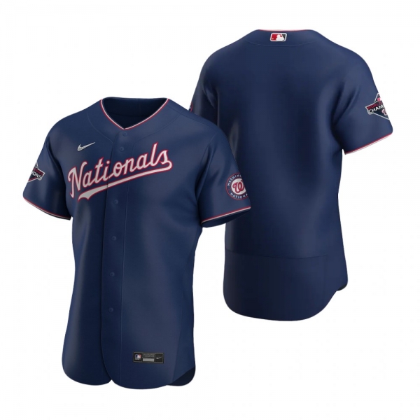 Men's Washington Nationals Nike Navy 2019 World Series Champions Authentic Jersey