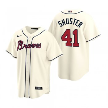 Men's Atlanta Braves Jared Shuster Cream 2020 MLB Draft Replica Alternate Jersey