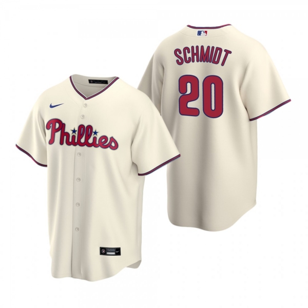 Men's Philadelphia Phillies Mike Schmidt Nike Cream Replica Alternate Jersey