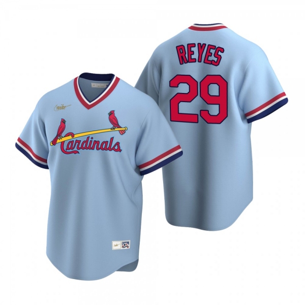 Men's St. Louis Cardinals Alex Reyes Nike Light Blue Cooperstown Collection Road Jersey