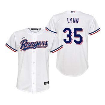 Youth Texas Rangers Lance Lynn Nike White Replica Home Jersey