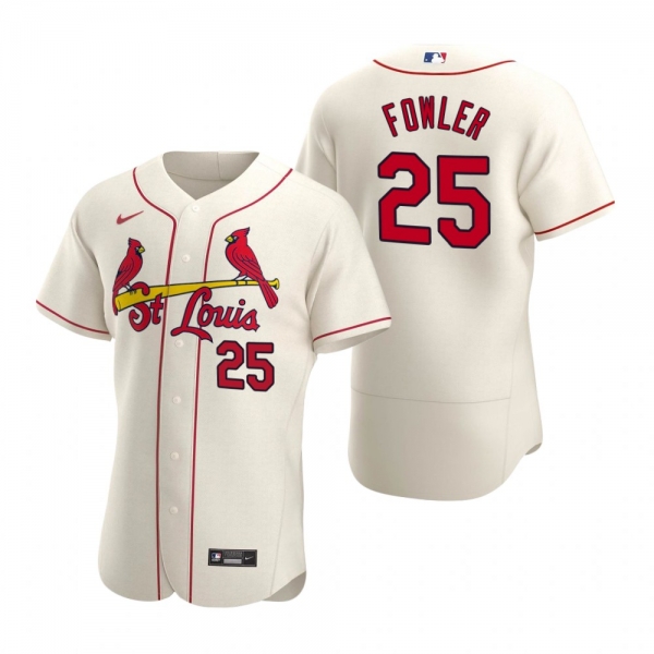 Men's St. Louis Cardinals Dexter Fowler Nike Cream Authentic 2020 Alternate Jersey