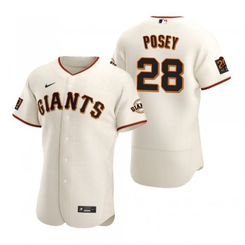 Men's San Francisco Giants Buster Posey Nike White 2020 Authentic Jersey