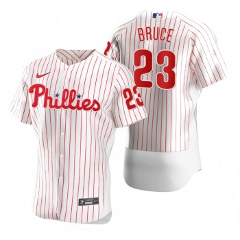 Men's Philadelphia Phillies Jay Bruce Nike White 2020 Authentic Jersey