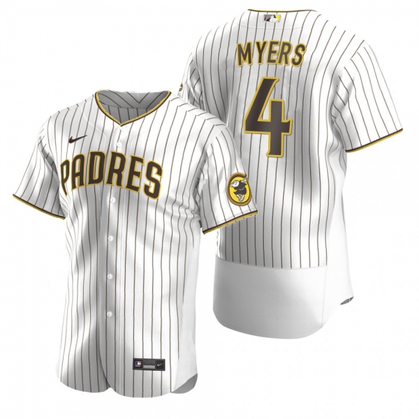 Men's San Diego Padres Wil Myers Nike White Brown Authentic Jersey