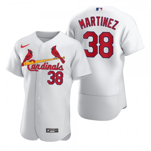 Men's St. Louis Cardinals Jose Martinez Nike White 2020 Authentic Jersey